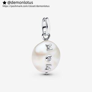Pandora Treated Freshwater Cultured Baroque Pearl Mum Dangle Charm